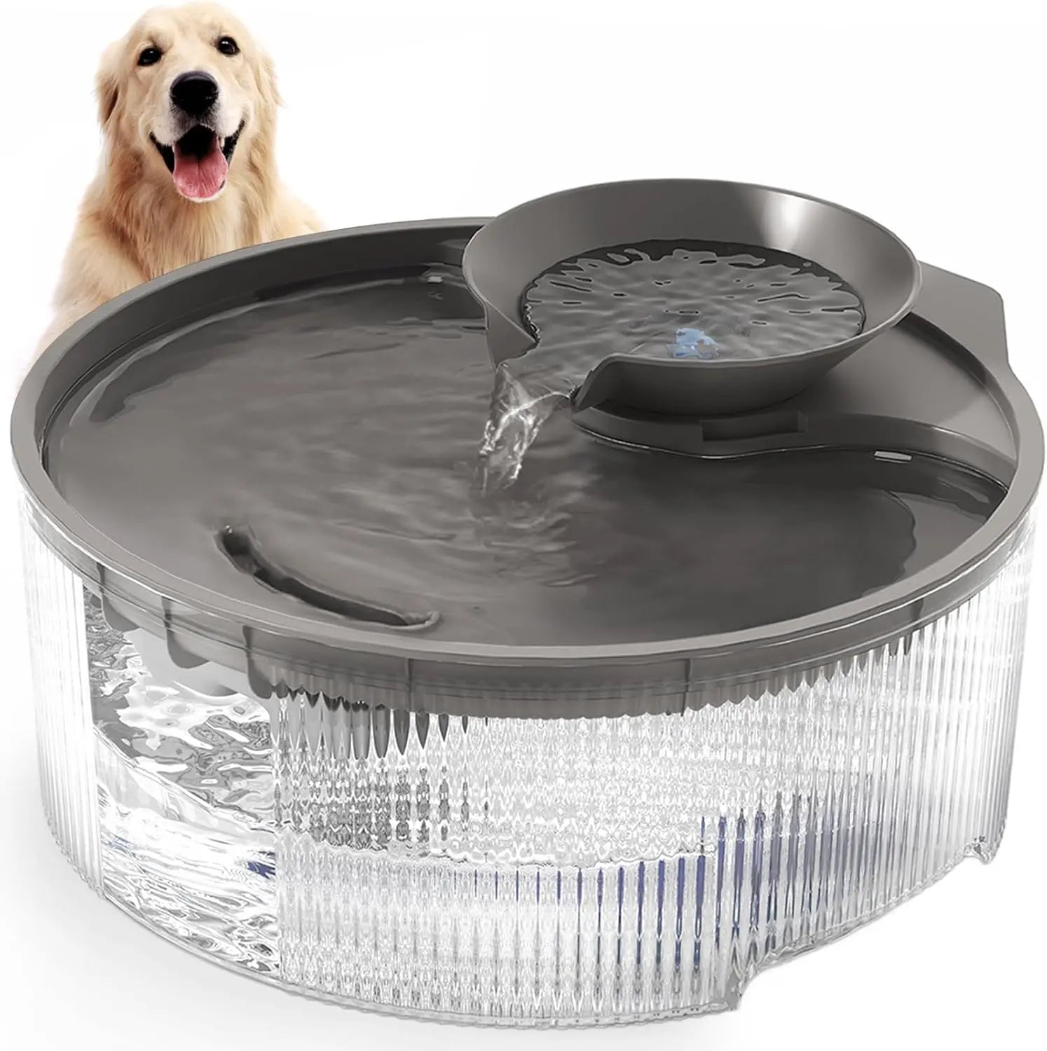 168oz/5L Dog Water Fountain Dispenser for Large Dogs Automatic Dog Water Bowl Dispenser Pet Inside Cat Fountain Water Bowl