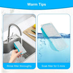 6pcs Cat Water Fountain Filters for 108oz/3.2L Wireless Cat Water Fountain Battery Operated Stainless Steel Pet Fountain