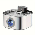 OEM 3.2L Stainless Steel Wireless Automatic Cat Dog Water Fountain Cordless 4000mah Battery Power Portable Motion Sensor Indoor
