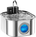 3.2L Stainless Steel Automatic Pet Water Dispenser with Motion Sensor & Battery Power OEM 4000mAh Gravity-Fed Cat Water Fountain