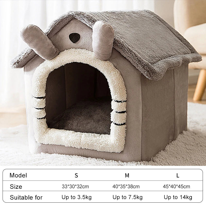 Breathable Warm Plush Pet Bed Dog House Washable Soft Cat Cushion Kennel for Small Medium Large Dogs Pet Supplies