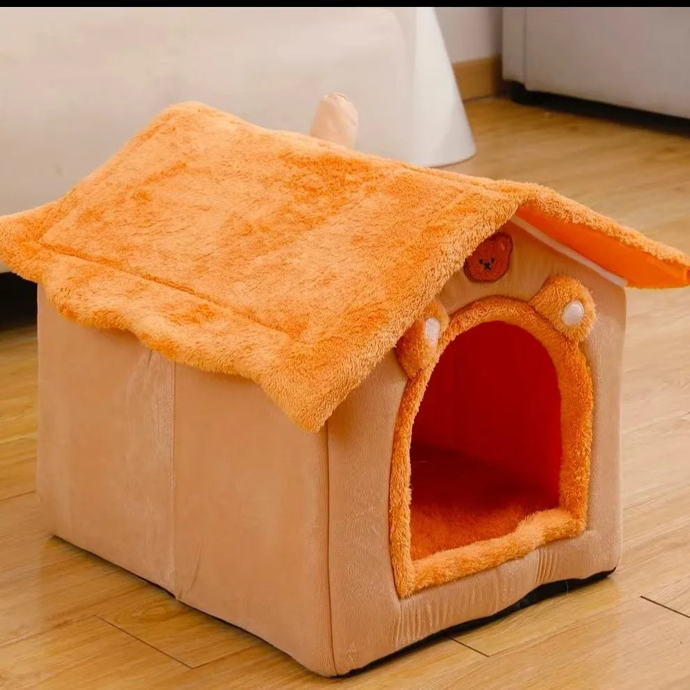 Breathable Warm Plush Pet Bed Dog House Washable Soft Cat Cushion Kennel for Small Medium Large Dogs Pet Supplies