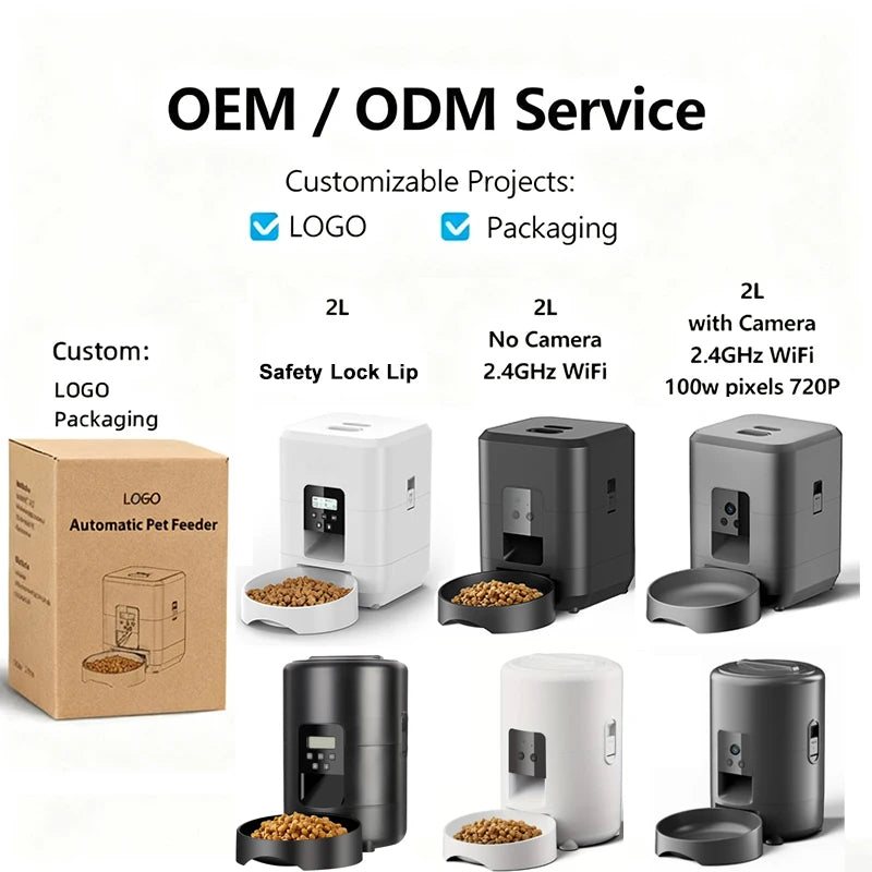 2L/67.63oz Smart Pet Feeder Automatic Dog Feeder Dog Slow Food Timed Automatic Cat Food Dispenser Auto Cat Feeder Dog Bowls