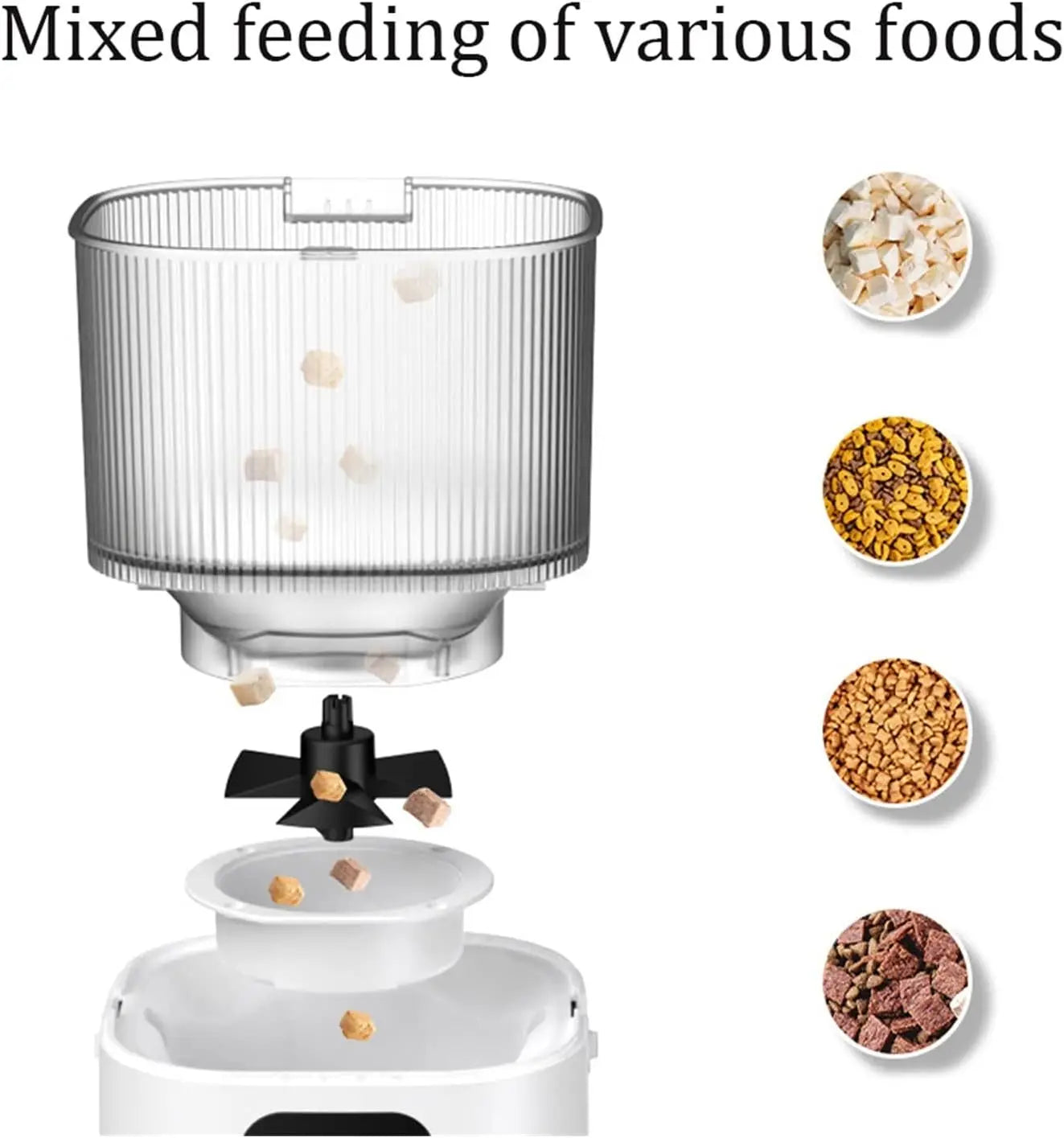 3L Smart Pet Feeder Automatic Dispenser Luxurious Battery Operated Cat Feeder Voice Recorder Remote Control Camera Remote Access