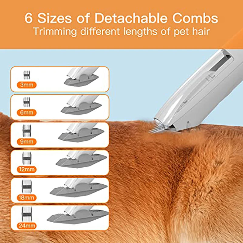 Pet Grooming Tools and Vacuum Pet Hair Remover Large Capacity Dog Grooming Vacuum for Shedding with 5 Low Noise Dog Hair Dryer